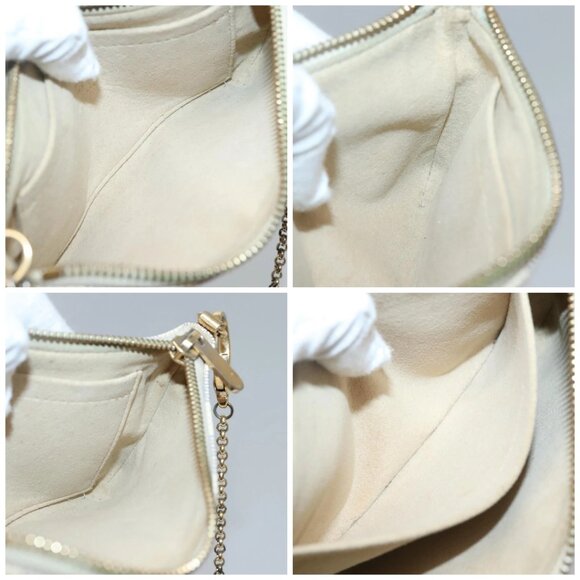 LOUIS VUITTON Damier Azur Pochette Mira MM Accessory Pouch LV Auth - Picture 16 of 16